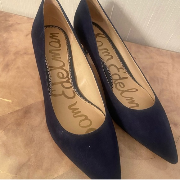 Sam Edelman Dark Blue Heels - Picture 1 of 7
